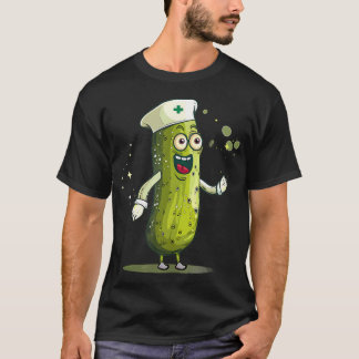 Grappige Dokter Komkommer Voor Verpleegster En Art T-shirt