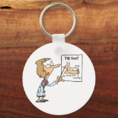 Grappige dokter leert voet anatomie sleutelhanger (Voorkant)