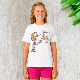 Grappige dokter leert voet anatomie t-shirt