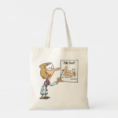 Grappige dokter leert voetanatomie tote bag (Achterkant)