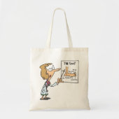 Grappige dokter leert voetanatomie tote bag (Voorkant)