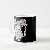 grappige dokter muis koffiemok (Voorkant links)