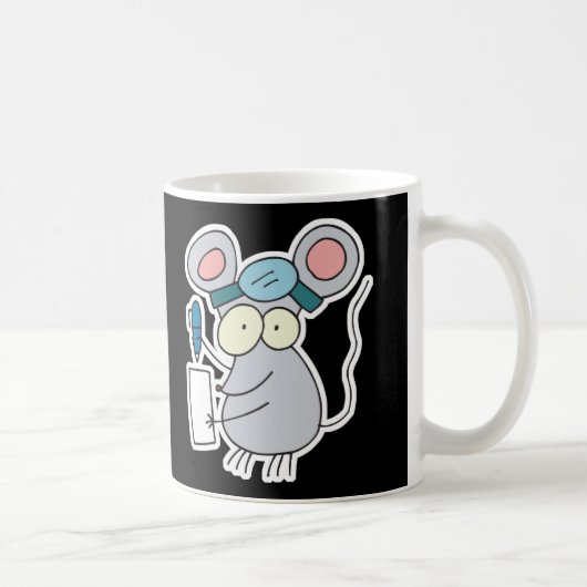 grappige dokter muis koffiemok (Rechts)
