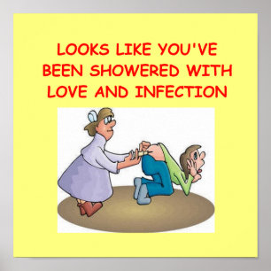 grappige dokter poster