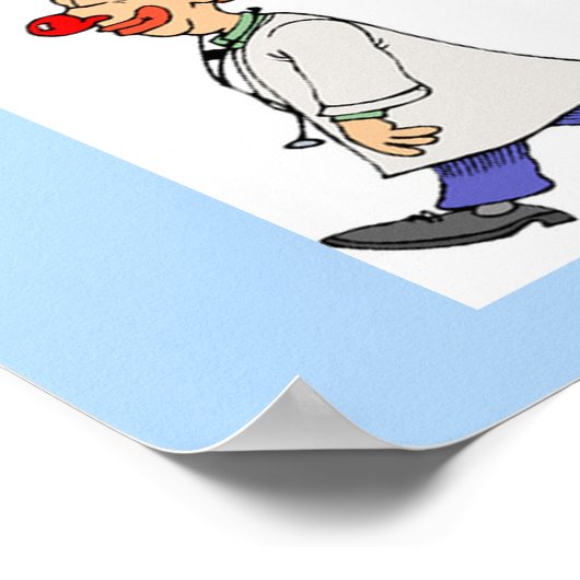 grappige dokter poster (Hoek)