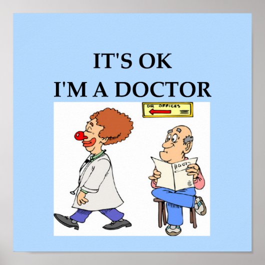 grappige dokter poster (Voorkant)