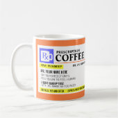 Grappige dokters voorschrift koffiemok
 tweekleurige koffiemok (Links)