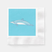 Grappige dolfijn in de oceaan servet (Voorkant)