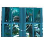 Grappige dolfijnen large cadeautasje (Achterkant)