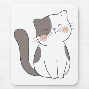 Grappige Dolle Kat Vrouw Kitty Moeder Cartoon Cute Muismat