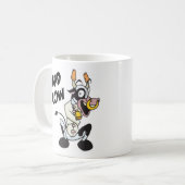 grappige dolle koe koffiemok (Voorkant links)