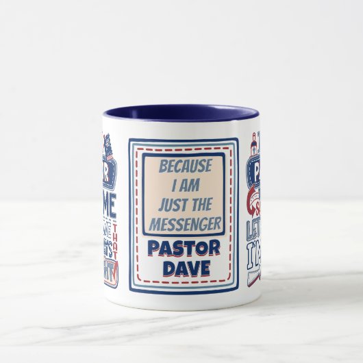 Grappige dominee altijd gelijk Christelijke Humor Mok (Midden)