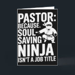 Grappige dominee humor christelijk geloof leidersc kaart<br><div class="desc">Grappige dominee humor christelijk geloof leiderschap grap</div>