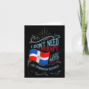 Grappige Dominicaanse wortels Ik heb geen therapie Kaart