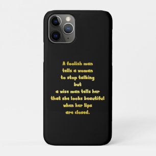 Grappige domme en wijze man grap Case-Mate iPhone case