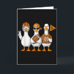 Grappige Domme Gans Eend Voetbal Herfst Voetbalwed Kaart<br><div class="desc">Grappige Domme Gans Eend Voetbal Herfst Voetbalwedstrijd Dag Cheer</div>