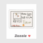 Grappige Domme Gans ID Sticker (Vel)