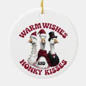 Grappige Domme Gans Kerst Ornament (Achterkant)
