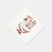 Grappige Domme Gans Kinderfeestservetten Servet (Hoek)