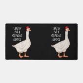 Grappige Domme Gans Quote Vandaag Ben Ik Een Serie Bureaumat (Voorkant)