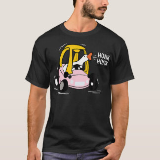 Grappige Domme Gans Rijdt Nostalgische Speelgoedau T-shirt