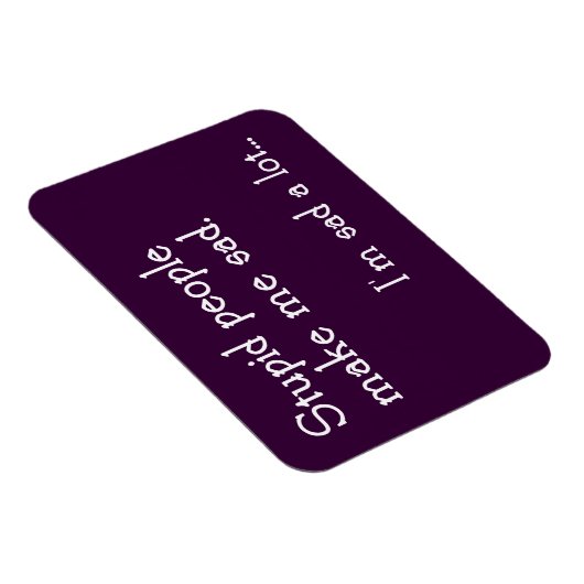 Grappige domme mensen magneet (Rechterzijde)