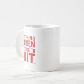 Grappige Donald Trump 2024 Alles Joe Biden Touch Koffiemok (Voorkant links)