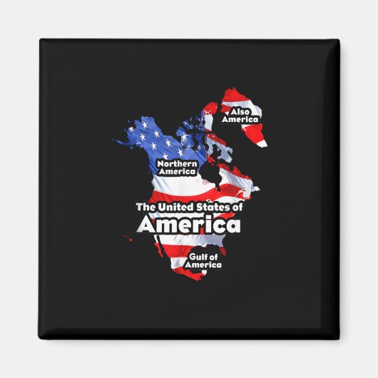Grappige Donald Trump Amerikaanse Vlag Canada Groe Magneet (Voorkant)