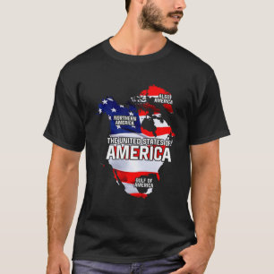 Grappige Donald Trump Amerikaanse Vlag Canada Groe T-shirt