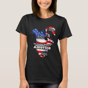 Grappige Donald Trump Amerikaanse Vlag Canada Groe T-shirt