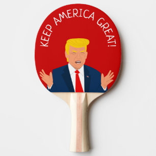 Grappige Donald Trump cartoon aangepaste tafeltenn Tafeltennisbatje