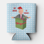 Grappige Donald Trump Christmas Yuuge Drink Humor Blikjeskoeler (Voorkant)
