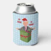 Grappige Donald Trump Christmas Yuuge Drink Humor Blikjeskoeler (Blikje Achterkant)