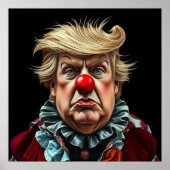 Grappige Donald Trump Clown Poster (Voorkant)