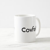 Grappige Donald Trump "Covfefe" Koffiemok (Voorkant rechts)