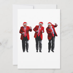 Grappige Donald Trump Dansende President Kerstmis Feestdagenkaart