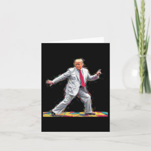 Grappige Donald Trump Disco Dancing 60s 70s 80s Pr Kaart