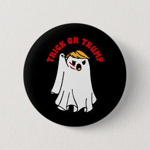 Grappige Donald Trump Geest Strijd Vuist Trick Or Ronde Button 5,7 Cm