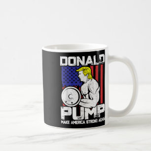 Grappige Donald Trump Gewichtheffen Workout Gym Koffiemok