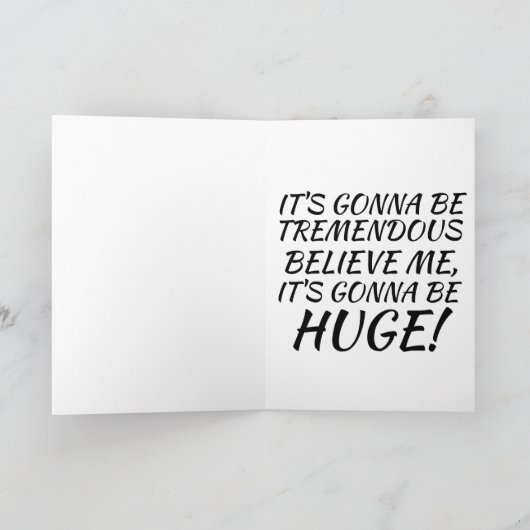 Grappige Donald Trump Kerstkaarten Kaart (Binnen)