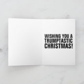 Grappige Donald Trump Kerstkaarten Kaart (Binnen)