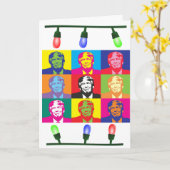 Grappige Donald Trump Kerstkaarten Kaart (Gele Bloem)