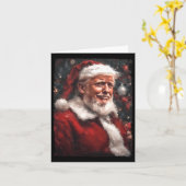 Grappige Donald Trump Kerstman Kerstman Daddy's H Kaart (Gele Bloem)