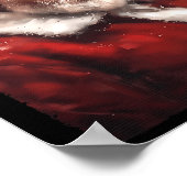 Grappige Donald Trump Kerstman Kerstman Daddy's H Poster (Hoek)