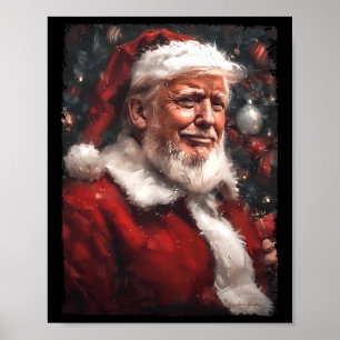 Grappige Donald Trump Kerstman Kerstman Daddy's H Poster