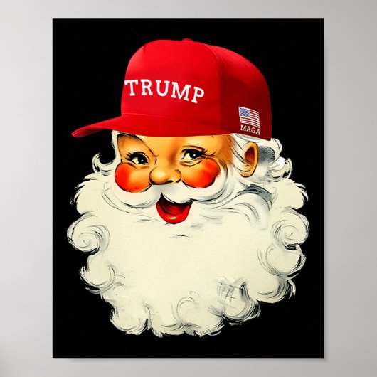 Grappige Donald Trump Kerstman Kerstvakantie 2 Poster (Voorkant)