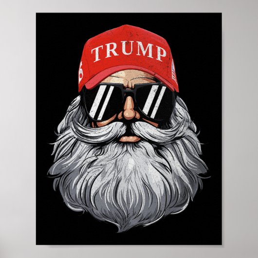 Grappige Donald Trump Kerstman Kerstvakantie 4 Poster (Voorkant)