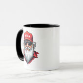 Grappige Donald Trump Kerstman MAGA Kerstmis Mok (Voorkant links)