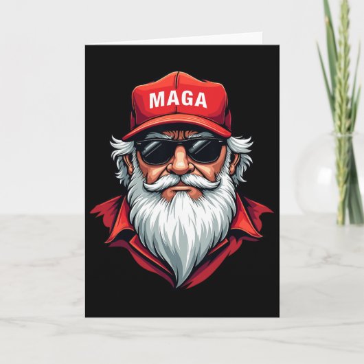 Grappige Donald Trump Kerstman Mega Kerst Holi Kaart (Voorkant)