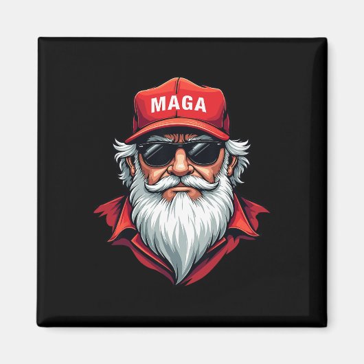 Grappige Donald Trump Kerstman Mega Kerst Holi Magneet (Voorkant)